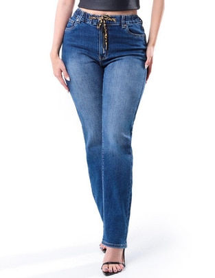 Jeans straight j-dff-1673-medio para mujer