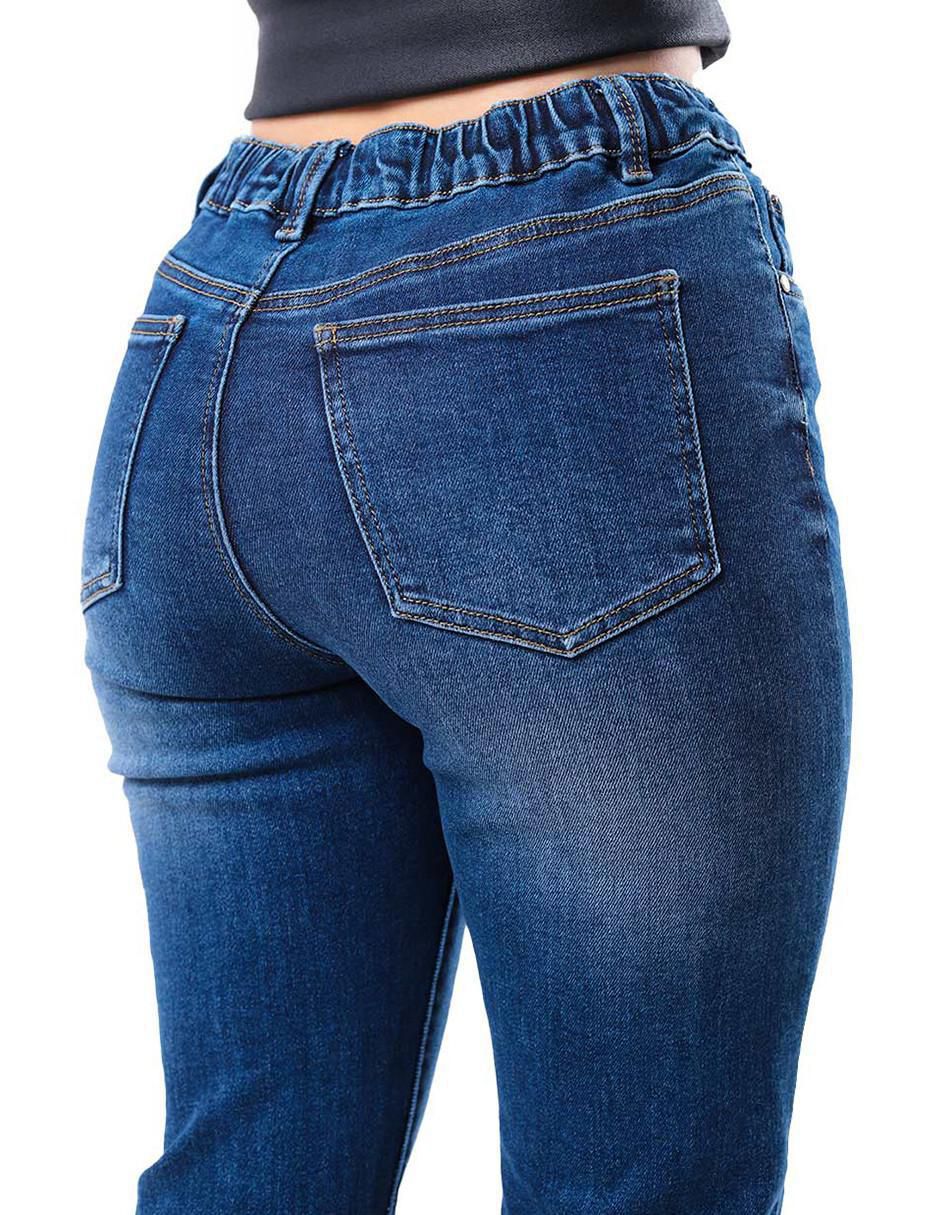 Jeans straight j-dff-1673-medio para mujer