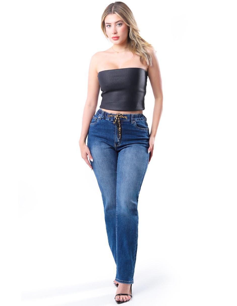 Jeans straight j-dff-1673-medio para mujer