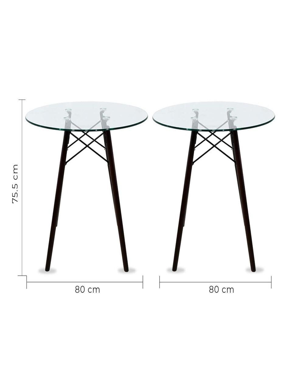 Comedor Oslo para 4 personas de cristal templado 6