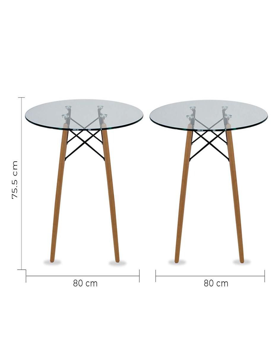 Comedor Oslo para 4 personas de cristal templado 6