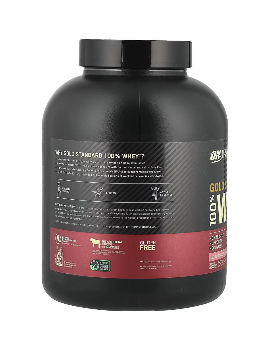 Suplemento Proteína Gold 100% Whey con aminoácidos sabor fresa de 2.2 kg 3
