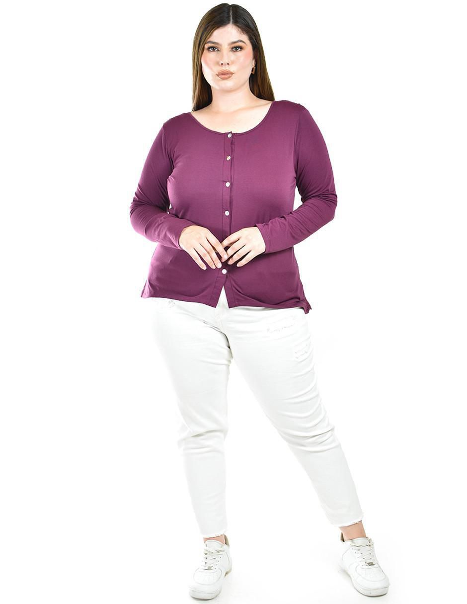Blusa manga larga para mujer 8