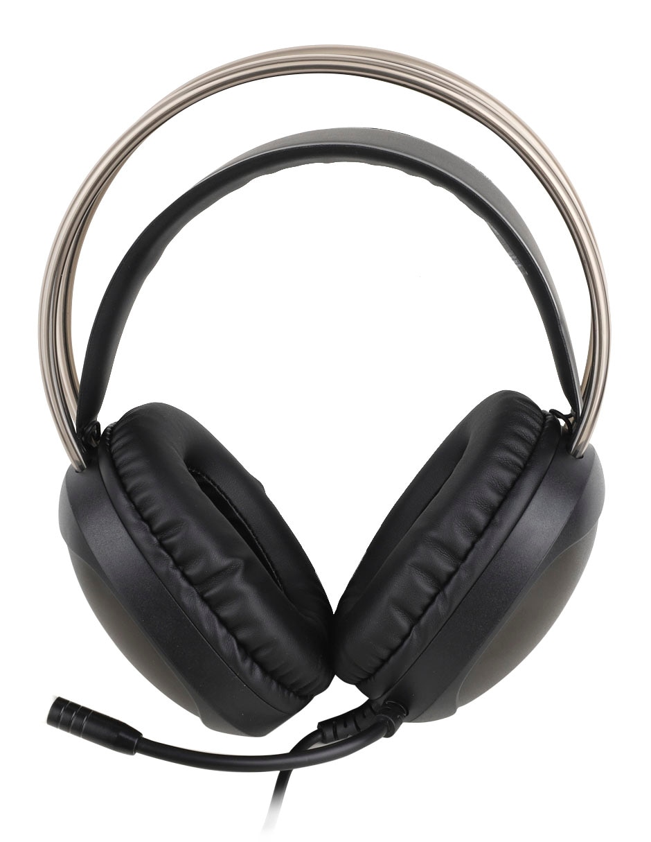 Audífonos Gamer Ground Gaming alámbricos RGB INT-MM129