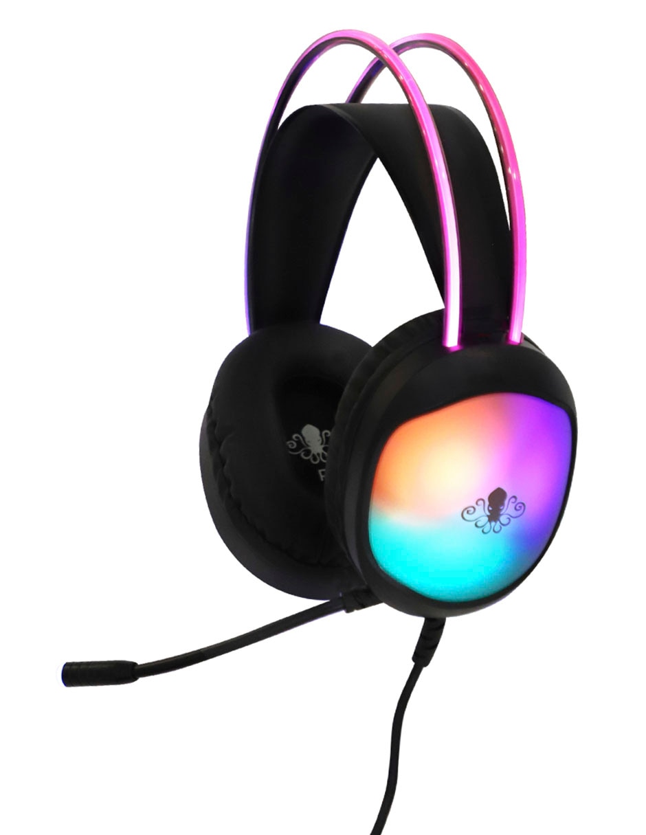 Audífonos Gamer alámbricos RGB INT-MM129 Audífonos Gamer alámbricos RGB INT-MM129