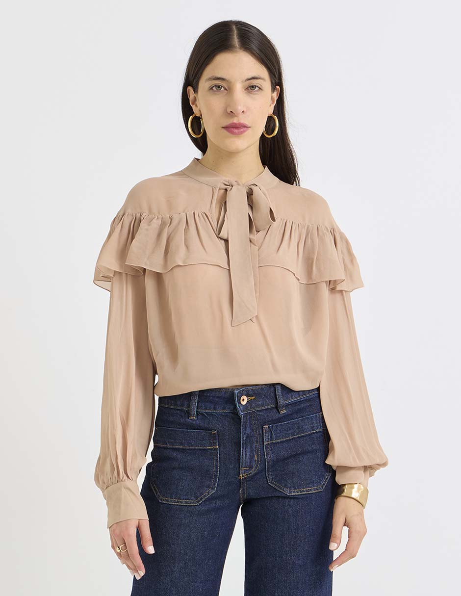 Blusa manga larga para mujer 1