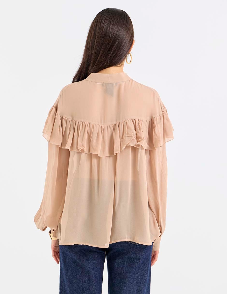 Blusa manga larga para mujer 5