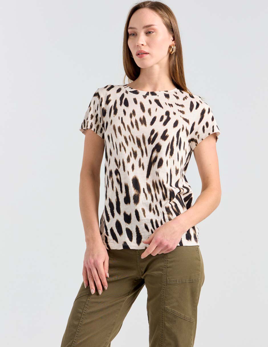 Playera manga corta Sanctuary cuello redondo para mujer