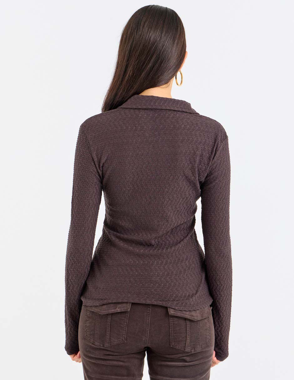 Blusa manga larga para mujer 5