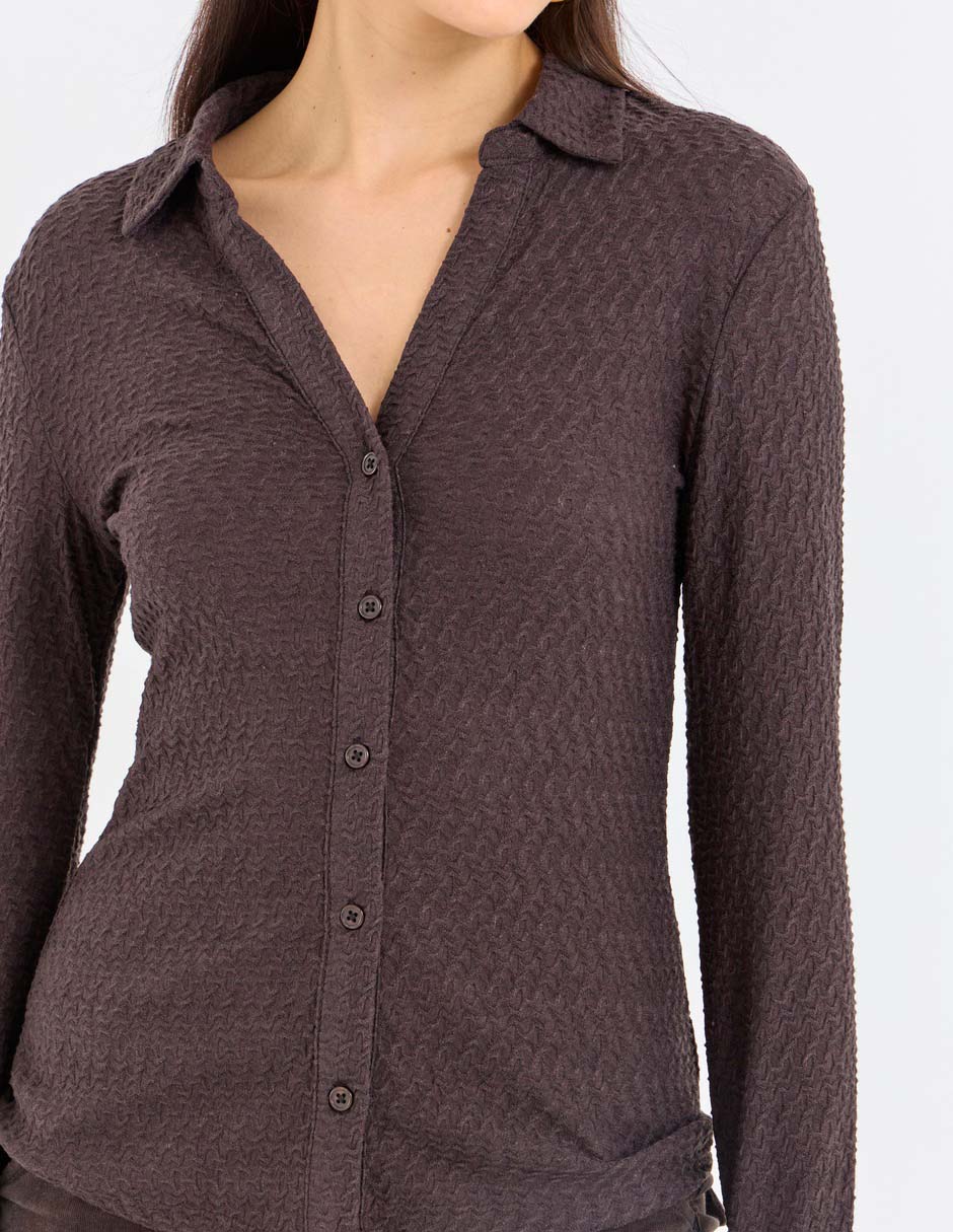 Blusa manga larga para mujer 7
