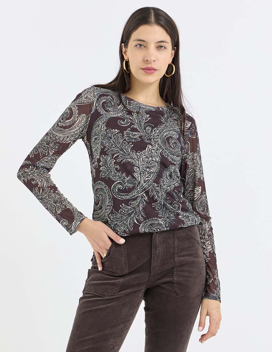 Blusa manga larga para mujer 1