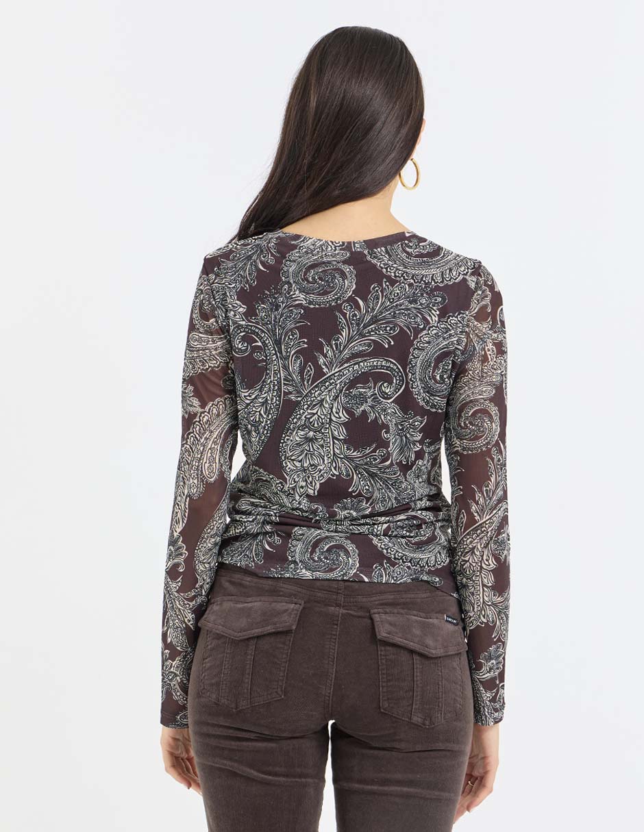 Blusa manga larga para mujer 6
