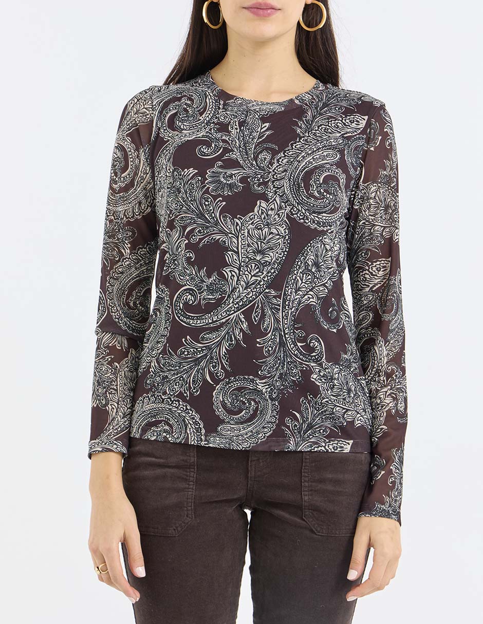 Blusa manga larga para mujer 9