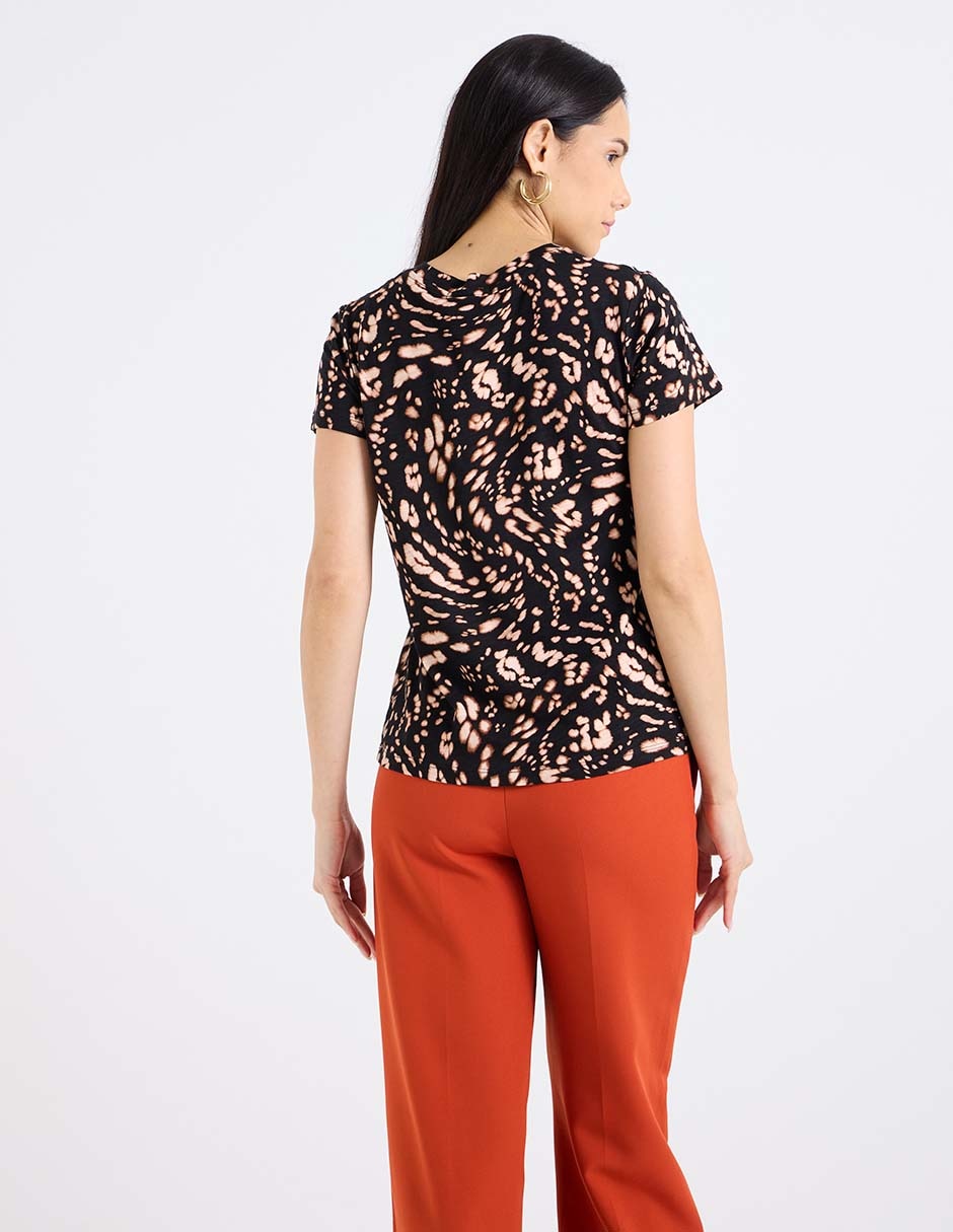 Playera manga corta Sanctuary cuello redondo para mujer