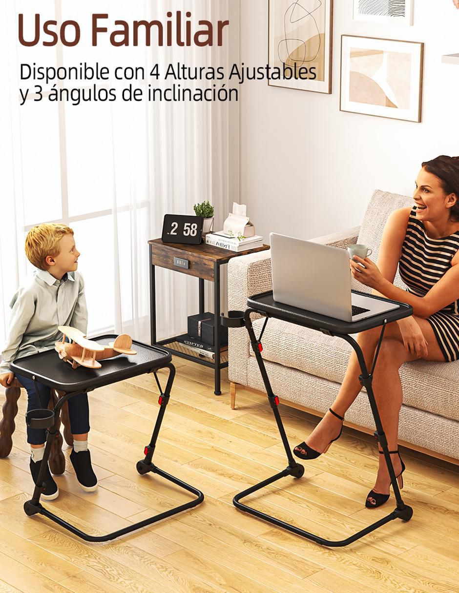 Mesa auxiliar armable baseline black a 6