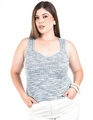 Blusa de tirantes Roman Fashion para mujer