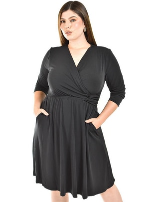 Vestido a la rodilla casual para mujer
