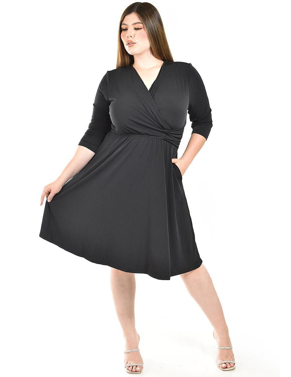 Vestido a la rodilla casual para mujer