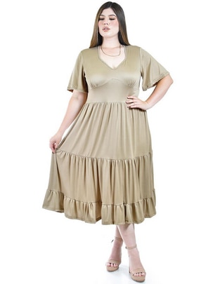 Vestido midi casual para mujer Vestido midi casual para mujer