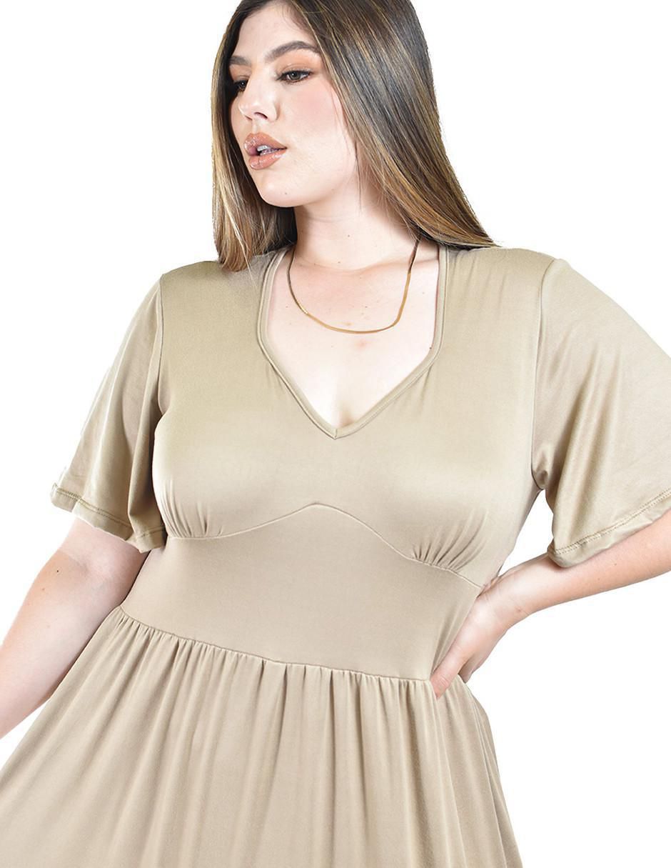 Vestido midi casual para mujer