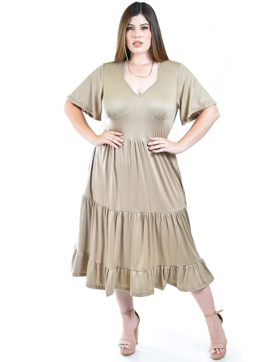Vestido midi casual para mujer