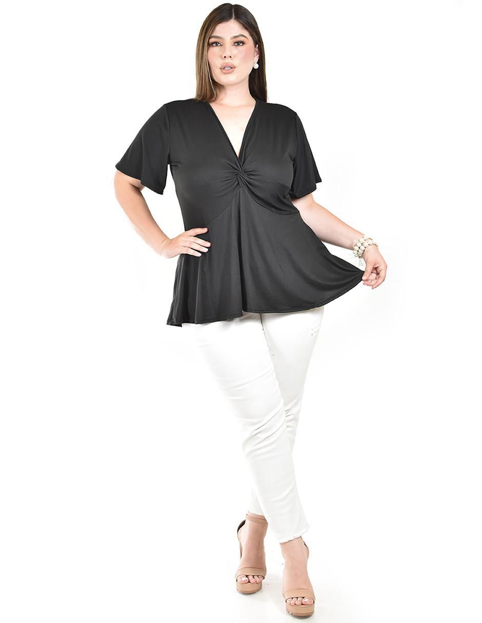 Blusa manga corta para mujer 8