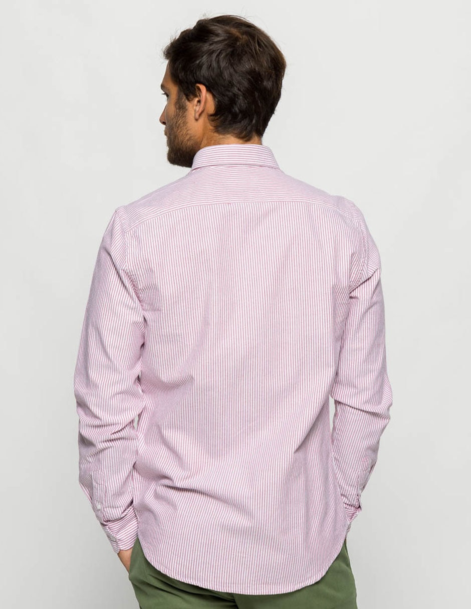Camisa casual Scotta de algodón manga larga para hombre