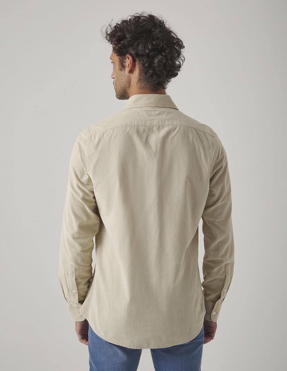 Camisa casual de algodón manga larga para hombre 2