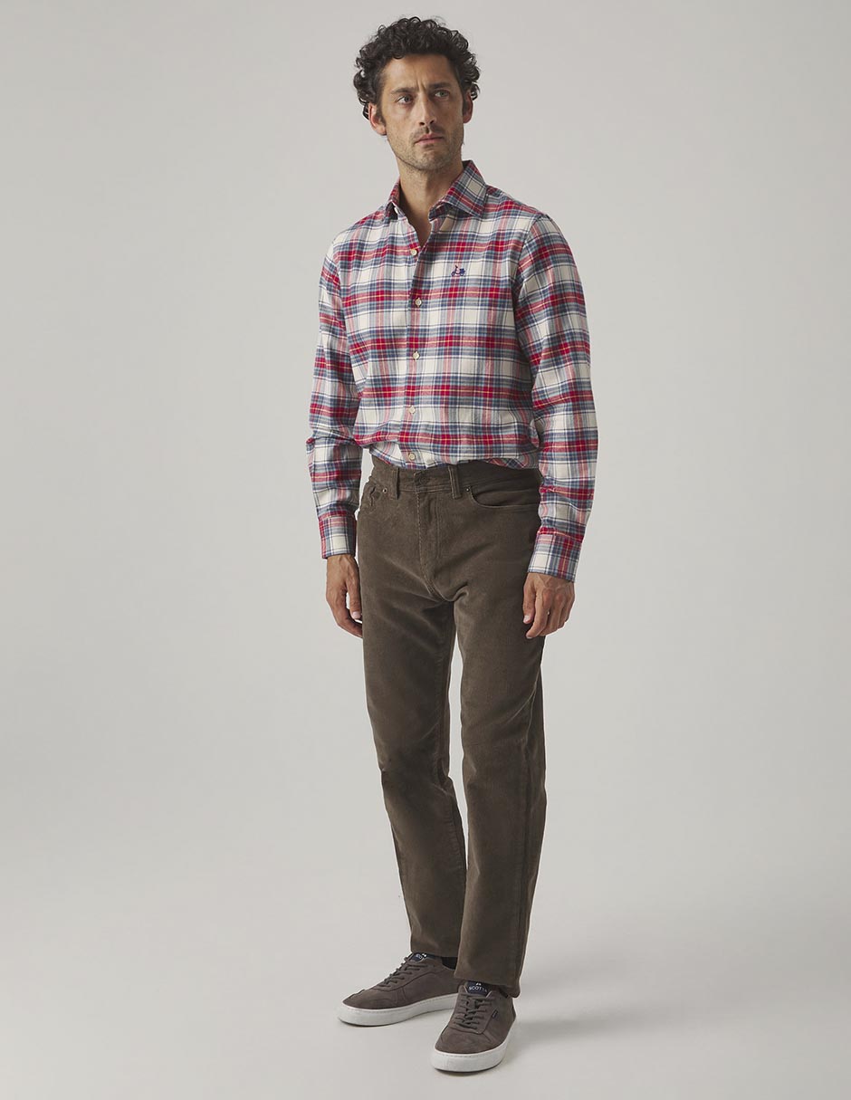 Pantalón slim de algodón para hombre 5