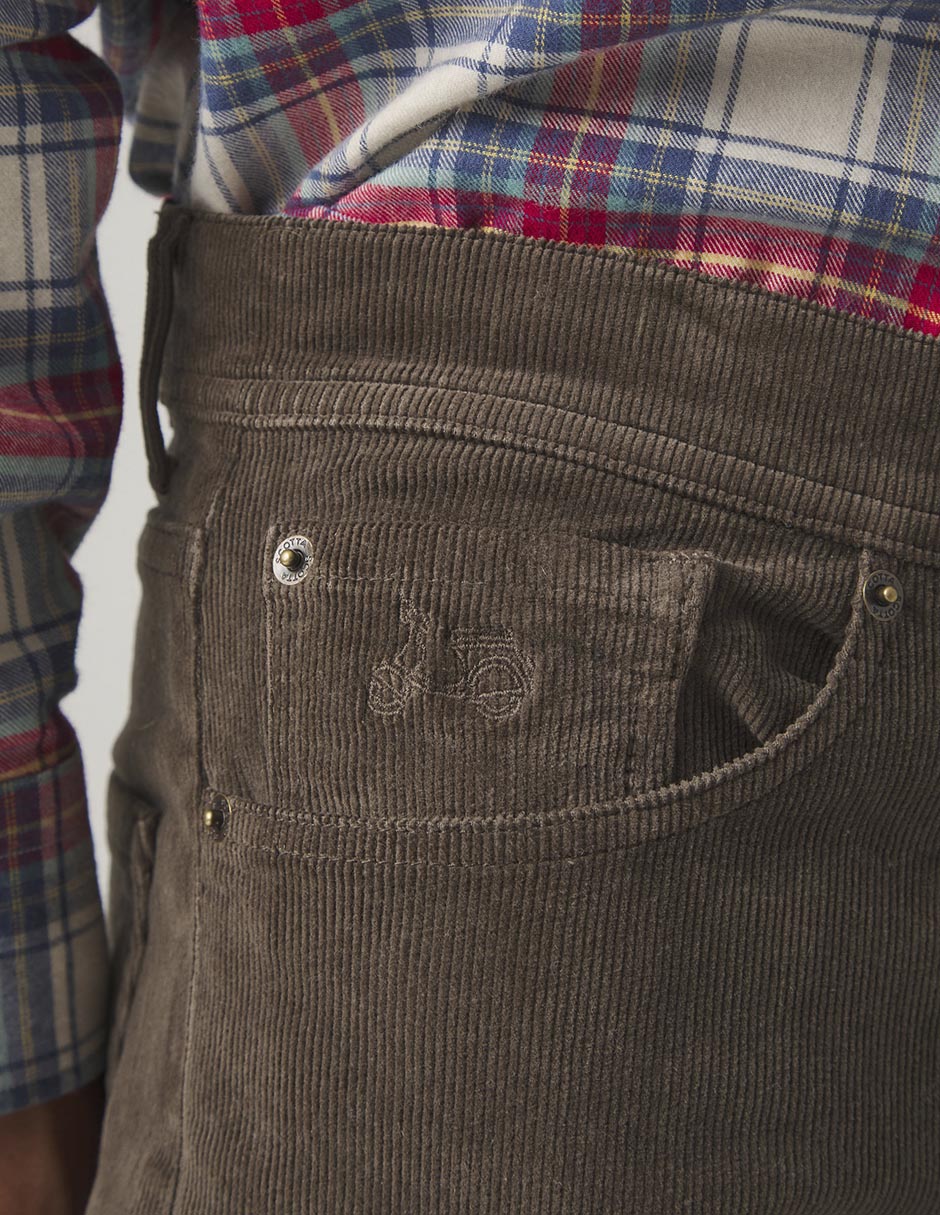 Pantalón slim de algodón para hombre 4