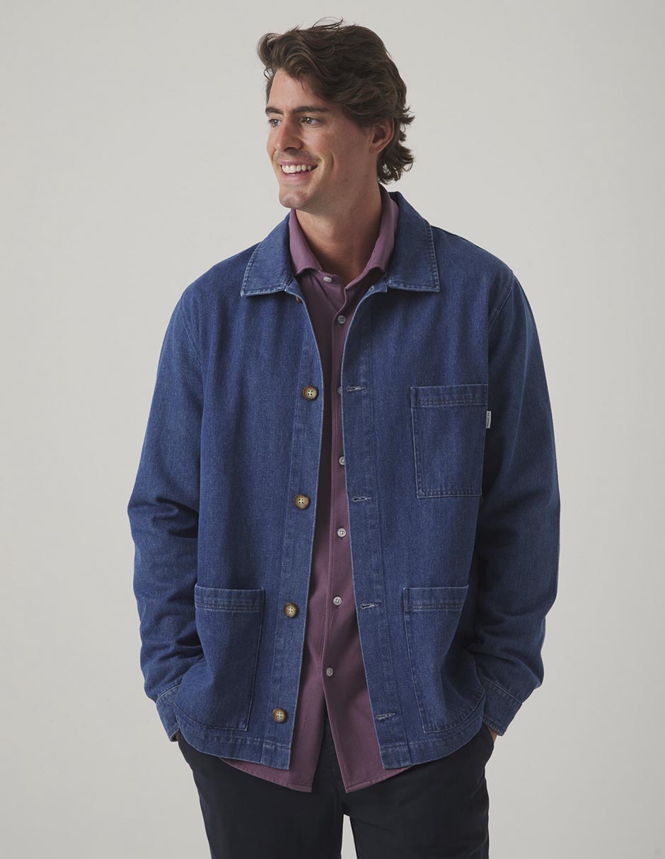 Sobrecamisa casual manga larga para hombre