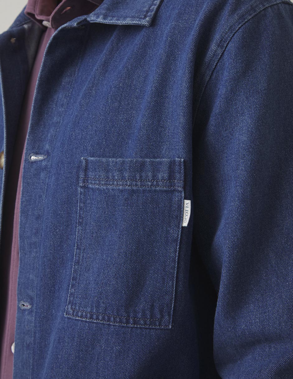 Sobrecamisa casual manga larga para hombre 4
