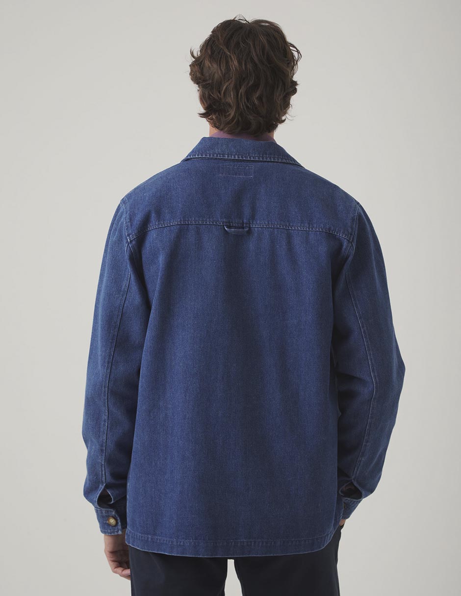 Sobrecamisa casual manga larga para hombre 3