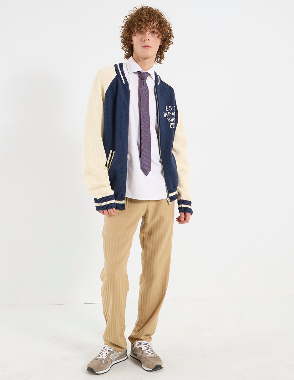 Camisa business casual de algodón manga larga para hombre 3