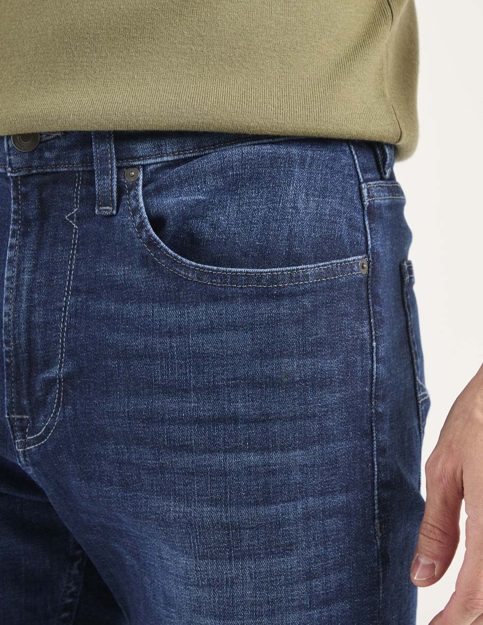 Jeans straight Guess lavado stone wash para hombre