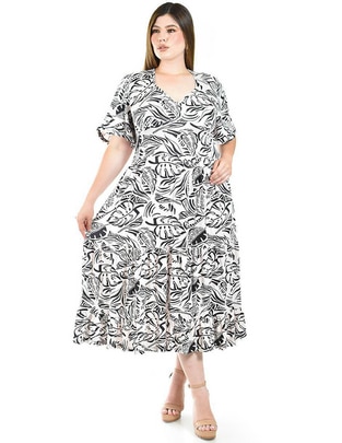 Vestido midi casual para mujer Vestido midi casual para mujer