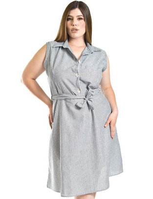 Vestido a la rodilla casual para mujer