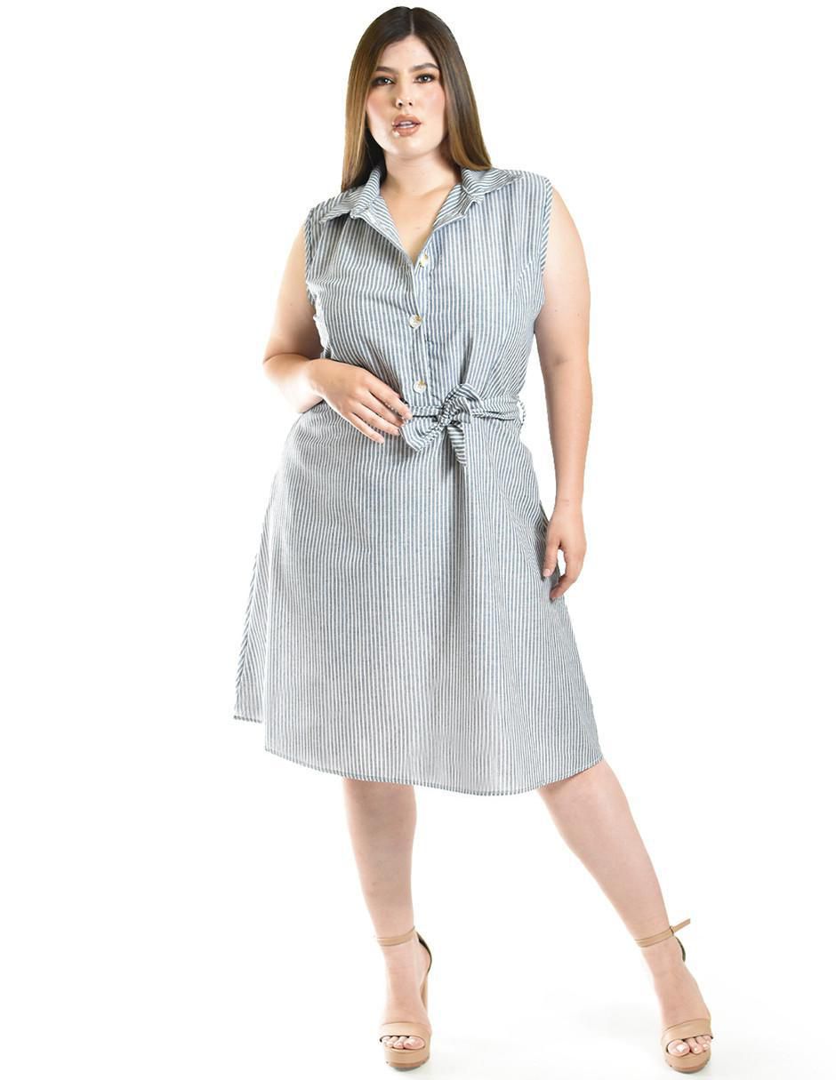Vestido a la rodilla casual para mujer