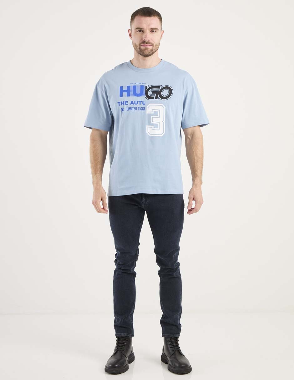 Playera Hugo Blue cuello redondo para hombre