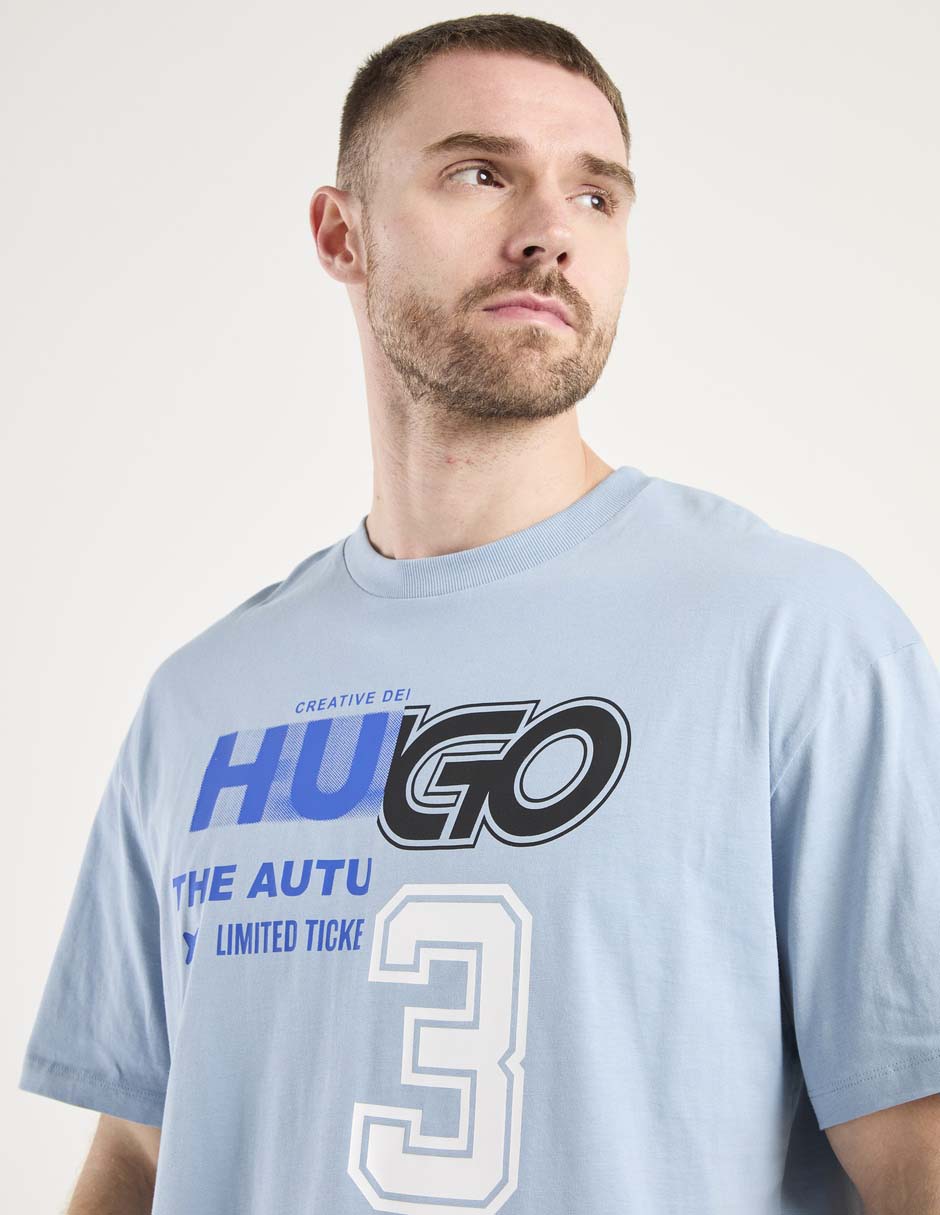 Playera Hugo Blue cuello redondo para hombre