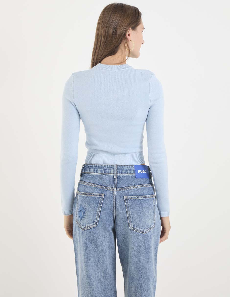 Suéter cuello redondo para mujer 4