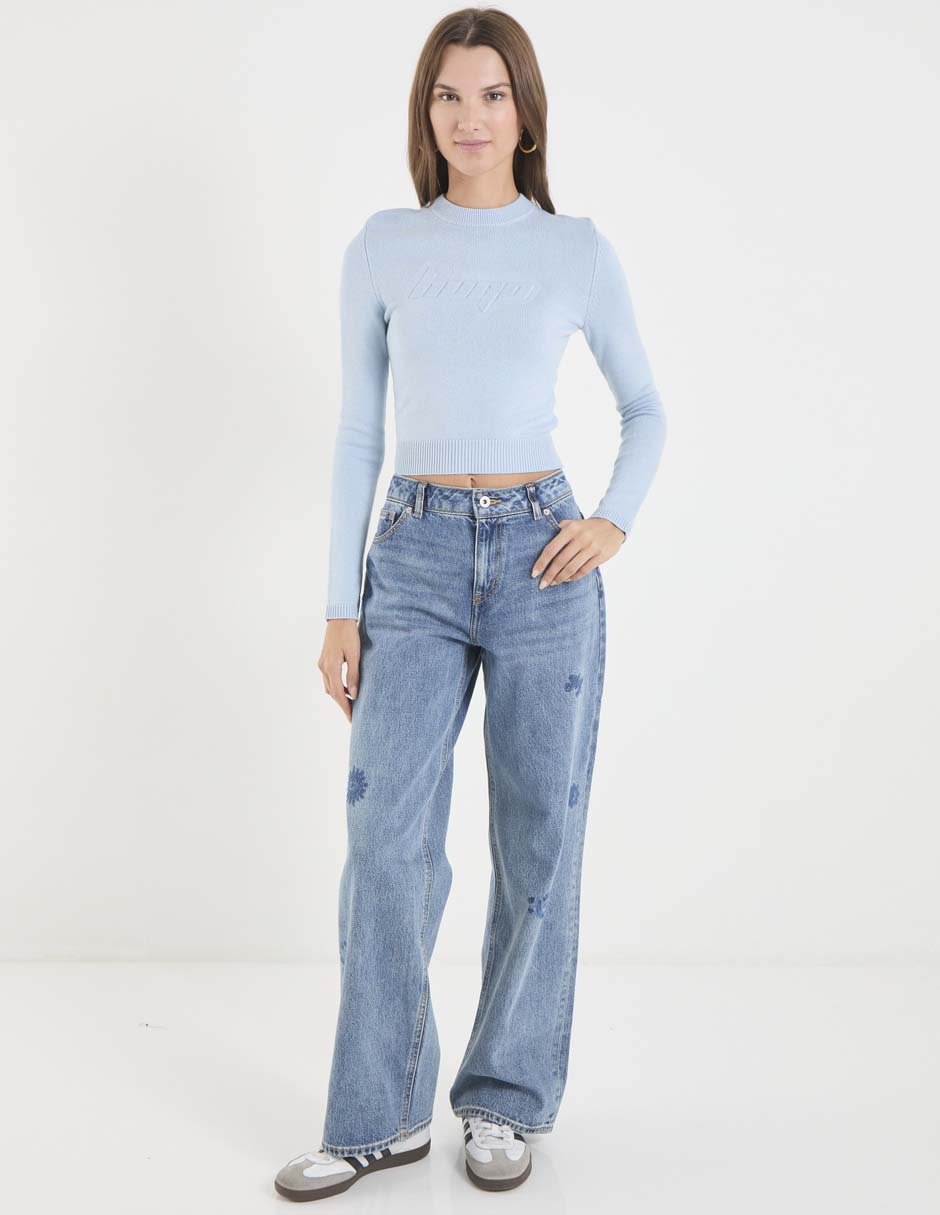 Suéter cuello redondo para mujer 3