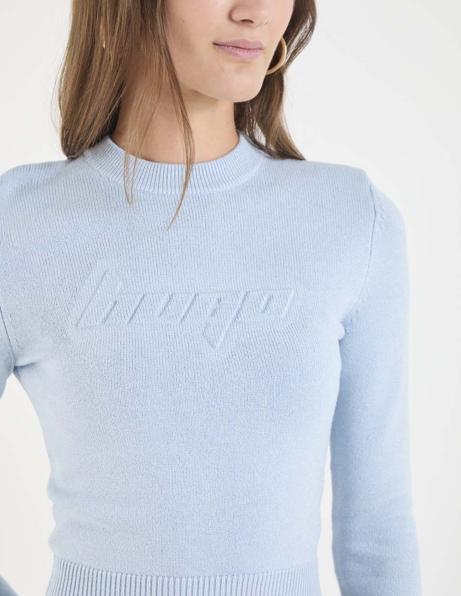 Suéter cuello redondo para mujer 2