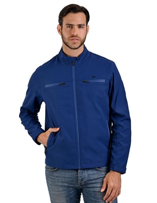 Chamarra casual con bolsillos para hombre Chamarra casual con bolsillos para hombre