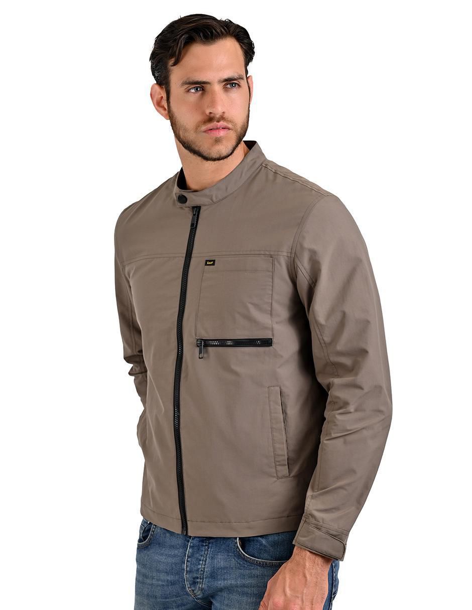 Chamarra casual Lee impermeable con bolsillos para hombre