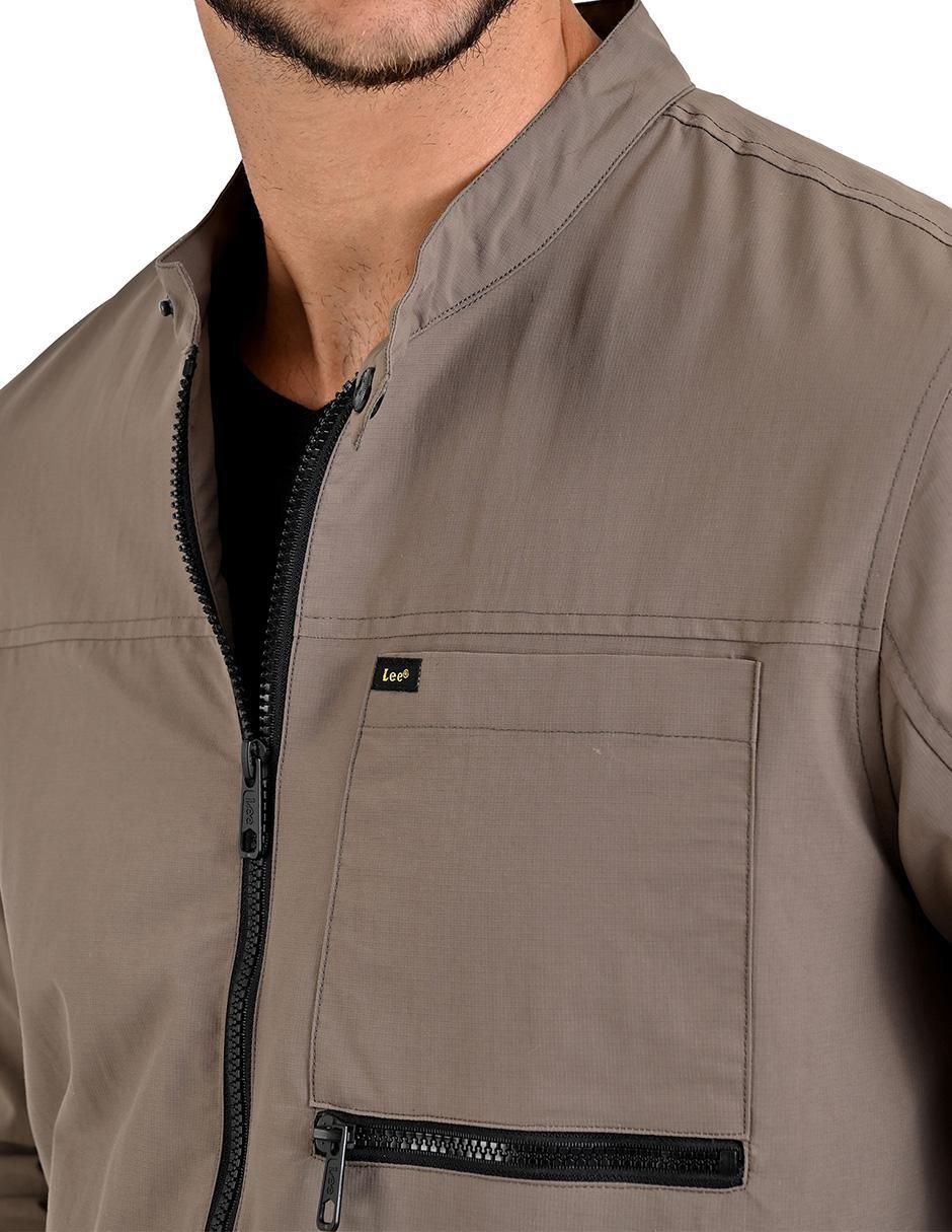 Chamarra casual Lee impermeable con bolsillos para hombre
