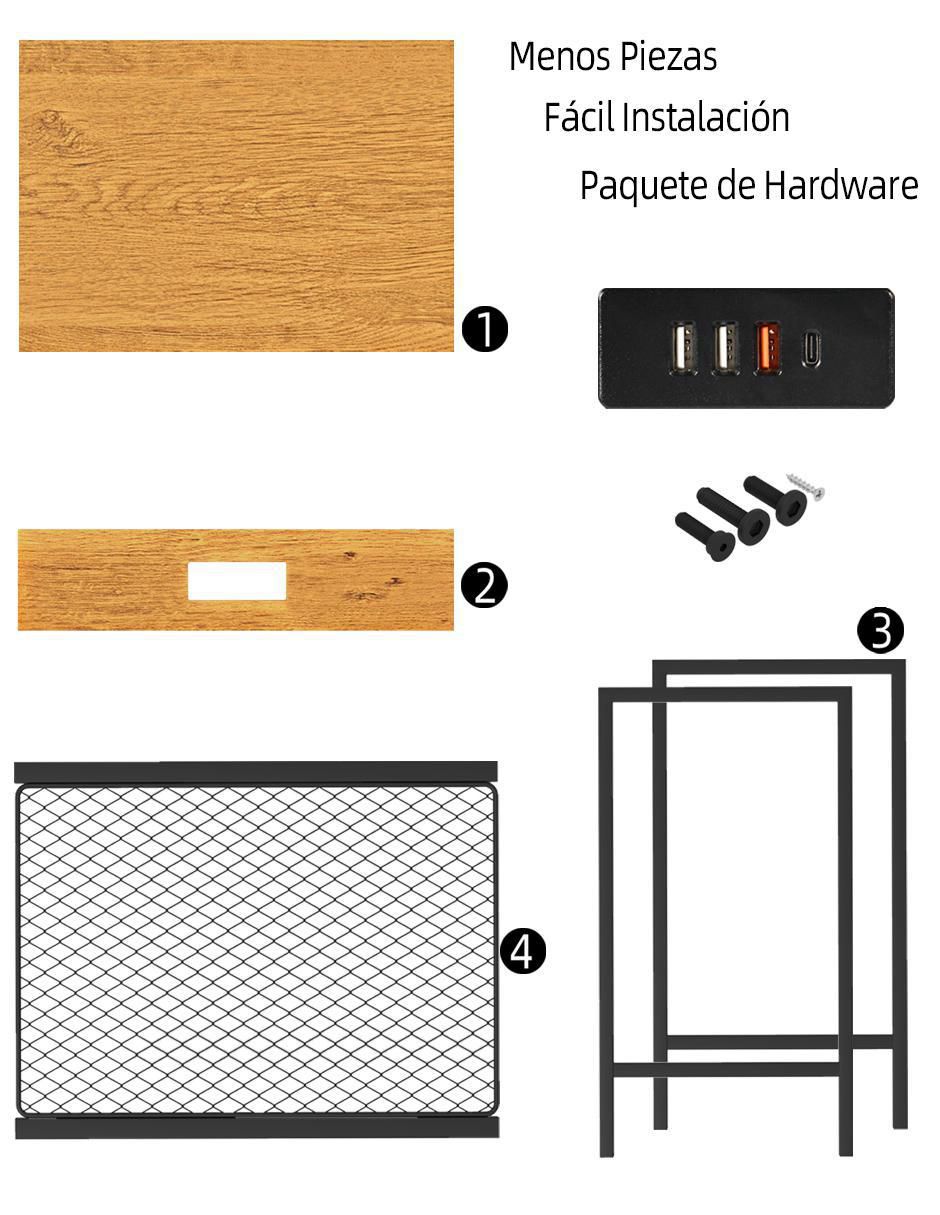 Mesa auxiliar armable oakham 5