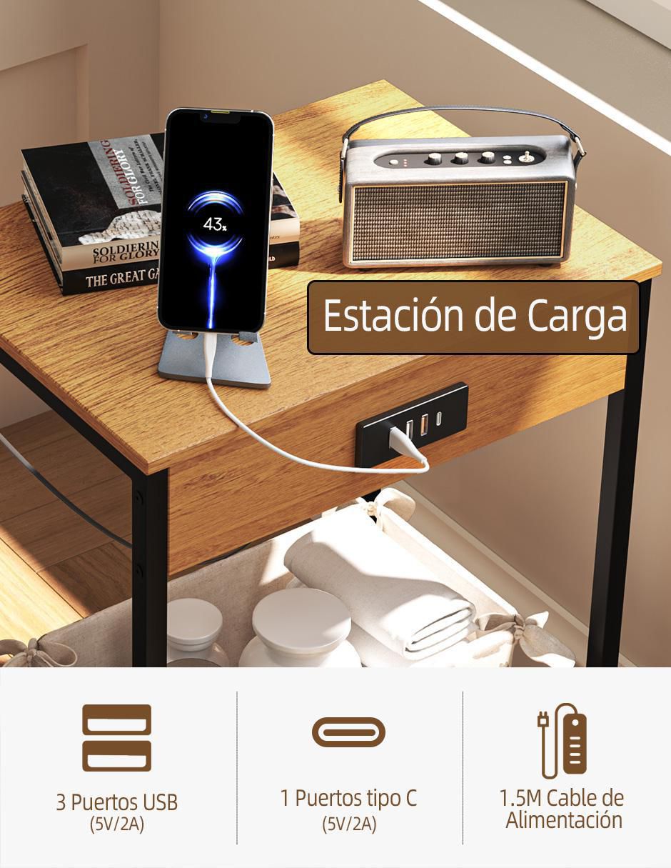 Mesa auxiliar armable oakham 6