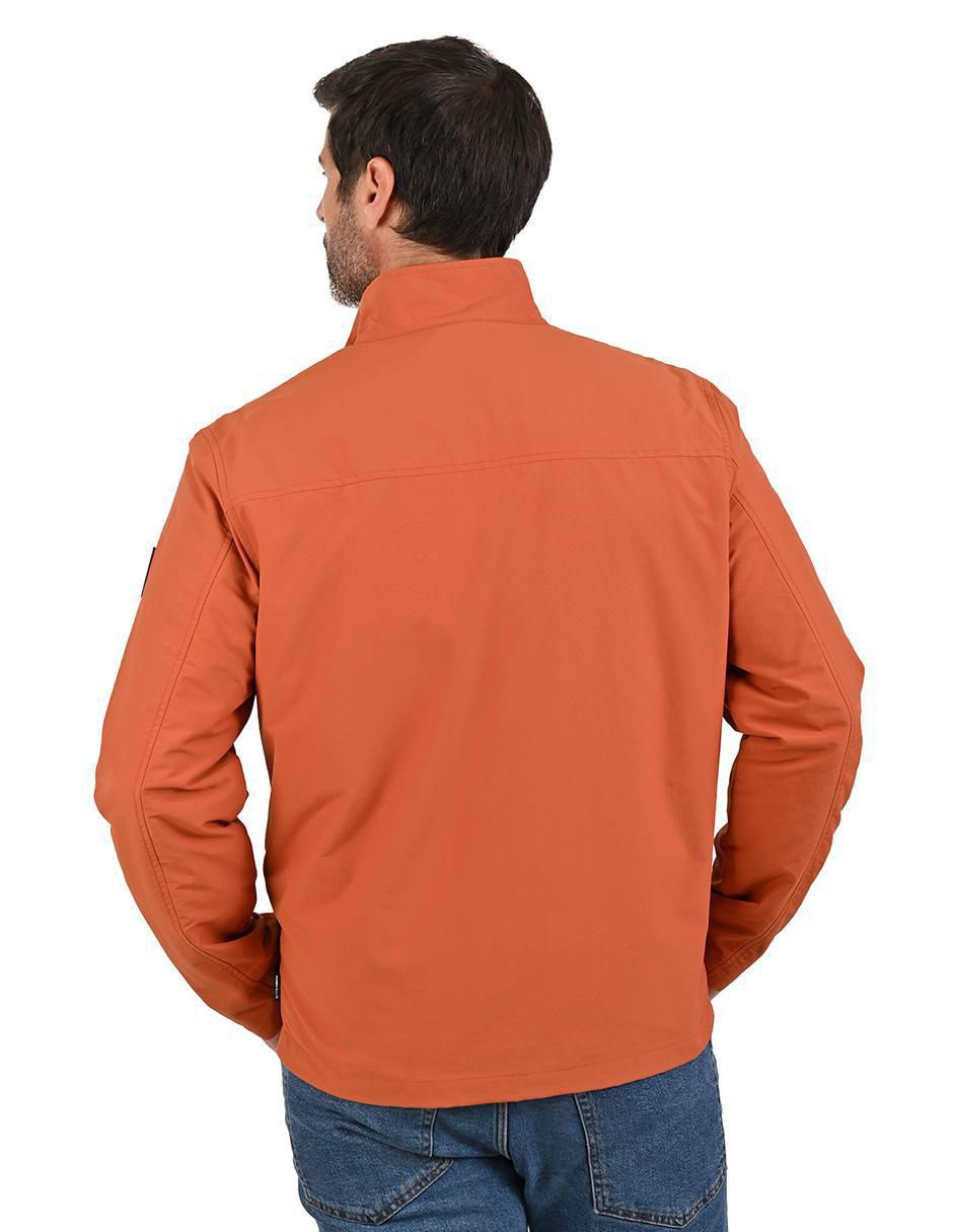 Chamarra casual impermeable con bolsillos para hombre