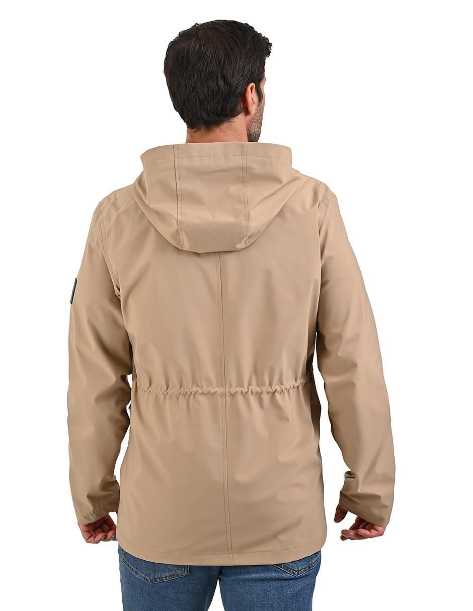 Chamarra parka Perry Ellis Portfolio impermeable con bolsillos para hombre